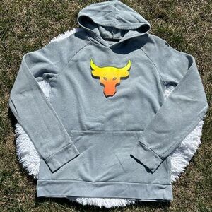 Under Armour Project Rock Loose Fit Pullover Hooded Sweatshirt Size Youth XL